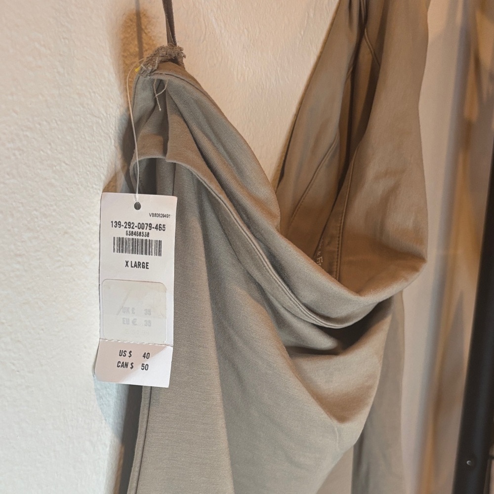 Abercrombie & Fitch Tan Drape Neck Blouse - Picture 5 of 5